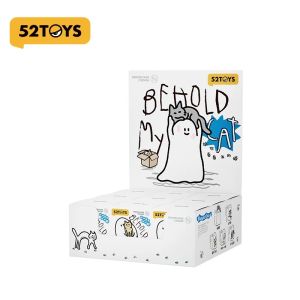 52TOYS | 52toys Ghost Behold My Cat Series Blind Box With A Luminous Effect Pvc Mini Cute Kitten Model Toy Mystery Box Surprise Fun Gifts