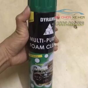 Chai Xịt Bọt Đa Năng Vệ Sinh Ghế Da Nội Thất Ô Tô Foam Cleaner DYR AMID màu xanh