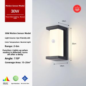 JUYU | Waterproof Outdoor Sensor Light