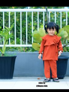 Setelan Baju Anak Perempuan Bahan CRINGKLE AIRFLOW Terbaru / Oneset Anak Perempuan Usia 1-7 Tahun