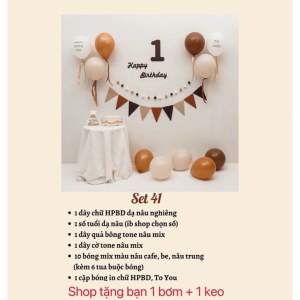 Set bóng trang trí sinh nhật Bóng bay trang trí sinh nhật cho bé