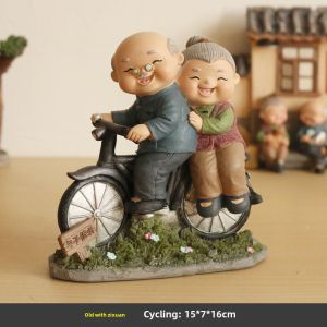 Old Man Women Home Decoration Wine Cabinet Living Room Bedroom Small Ornaments Grandpa and Grandma Gift