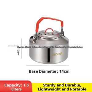 Portable Folding Tea Pot Stainless Steel