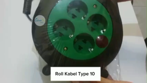 Roll Kabel Modxta Tipe 10 Kabel Roll Panjang Kabel 6 Meter Lampu Indikator / Stop Kontak Plus Kabel