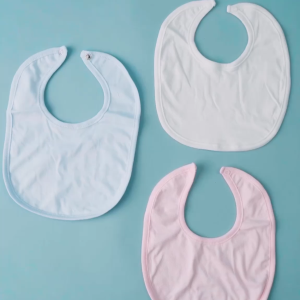 Cotton Central™ (3 pcs) Premium Quilted Snap-On Bib Newborn Infant Baby Pure USA Cotton Boy Girl Stuff And Clothes
