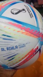 Bola sepakbola piala dunia AR RIHLA press tanpa jahitan kualitas sudah di uji harga relatif murah langsung dari distributor