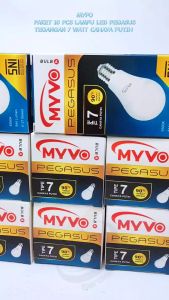 PROMO PAKET HEMAT 10PCS BOHLAM LAMPU LED 7WATT CAHAYA PUTIH MYVO PEGASUS SUPER TERANG BERGARANSI SNI