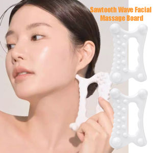 กัวซาบอร์ดเรซินทนทานอุปกรณ์นวดหน้าที่ขัดผิวเครื่องมือความงามนวดเต็มรูปแบบสีขาวเรียบง่าย