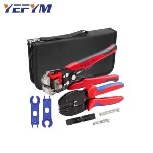 Solar PV Cable Crimping Tool LY-2546B Kit for 2.5/4/6mm² with Stripper YE-1R Solar Spanner and Solar Connectors Sets
