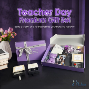 Teacher Day / Gift Set with Custom Wish Card / Hadiah / Hari Guru / Custom Keychain / Notebook / Appreciation