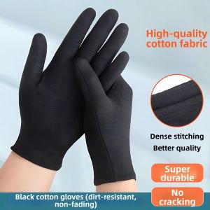 Sunpretty | Anti-static Comfortable Lightweight Black Cotton Gloves