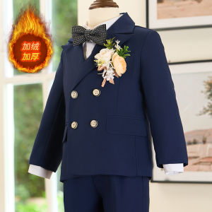 Boys British Style Suit Set Child Host Costume Autumn Winter Elegant Pageboy Dress Clothes for 1 Year Old Boy New 2024