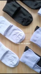 Paket Kaos Kaki Anak Sekolah SD - Kaos Kaki Hitam Putih Pendek