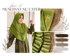 JILBAB MUSLIMAT NU MODEL LAYER