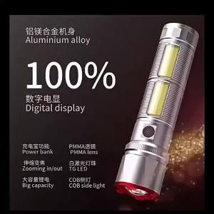 ESMARTER | Đèn Pin Laser Siêu Sáng Có Thể Sạc Lại Đèn Làm Việc Cầm Tay Cường Độ Cao Đèn Cắm Trại LED Với Pin Dung Lượng Lớn Không Thấm Nước