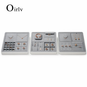 ห่วงถาดเก็บแผ่น P134 เพื่อคอสร้อยข้อมือ ระเบียบถาดเครื่องประดับกำมะหยี่