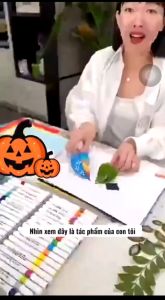 Bút màu Acrylic Marker 12 24 36 48 60 80 cao cấp màu sắc tươi sáng không lem - Bút lông màu