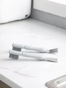 2-in-1 Kitchen Hood Cleaning Brush Multi Functional Scraper for Stubborn Stains Grout Brush and Dirt Remover Home Cleaning Tool