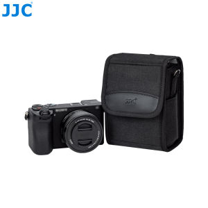 JJC Travel Camera Case Pouch Bag with Strap for Sony A6700 A6000 A6100 A6400 A7CII Canon EOS M M5 M10 M50 Nikon Z30 Fuji X-E5