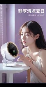 Digital Display Desktop Remote Control Fan 720 Degree Rotation Adjustable Clip-on Fan Office High Speed Turbine Powerful Fan