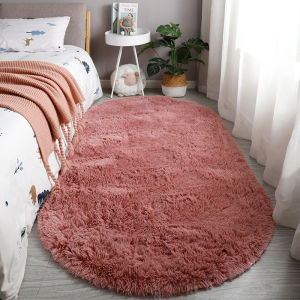 Oval-shaped Long Felt Decorative & Absorbent Carpet