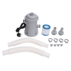 Inflatable Pool Filter Pump Kit Electric Pool Filter Pump for Above Ground Pools 330 Gallon Cartridge Pool Filters Pump System