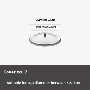 Japanese Stainless Steel Lid round Large Cup Lid Dustproof Insulation Mug Lid Water Cup Cover Glass Cup Bowl Cover