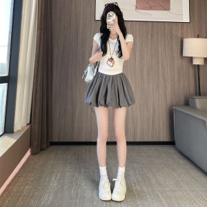 YAYANGREN | Summer White Flare High Waist A-Line Mini Skirt