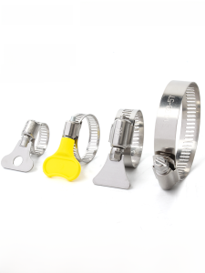 Plastic Hand Tightening Clamp Stainless Steel 304 Handle Pipe Wrench Water Pipe Tightening Ring Fixed Pipe Clip Creaby Brand