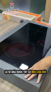 Bếp Điện Từ Hafele HC-M772D 536.61.695 – 2 vùng nấu (từ + hồng ngoại) mặt kính Schott Ceran 9 mức nhiệt cảm ứng Slider tổng công suất 5.4kW lắp âm gọn đẹp