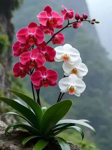 Kayou | Paint By Numbers Kit for Adults Beginner 40X50CM Orchid Flower Landscape DIY Canvas Painting Home Wall Decor Art Craft Gift