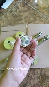 As Roda Depan Honda Yamaha Matic Bebek Probolt Stanless Steel Set Bosh Tromol Vario Beat Scoopy Genio Grand Revo Supra Astrea Lagenda Impressa Kirana Kharisma Supra x 125 Blade Mio Sporty Gt Soul GT Fizr F1Zr Force1 Vega Lama R New ZR Jupiter Burhan Z New