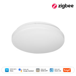 MOES | MOES Tuya Zigbee Smart Ceiling LED Light Ambient Lamp Color Temp Tunable RGB Dimming App Voice Control WorkWith Alexa GoogleHome