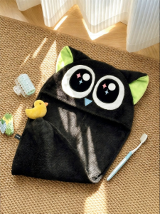 WAIGUOCHUPIN | Anime Peripheral Embroidery Bath Dry Hair Cap