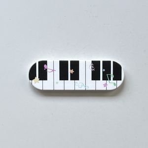 Cute Chic Piano Key I Love Me Letters Band-Aid Pattern Sliding Handheld Stand for Any Phone Case