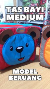Tas Bayi Multifungsi Ukuran Sedang Motif Beruang