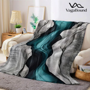 BILIBILI | Teal Flow Flannel Blanket Warm Soft Halloween Christmas Decorative Couch Warm Cozy All-Season Gift