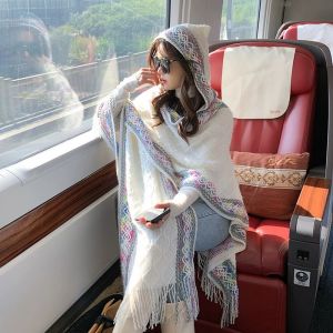 BILLI ZILLY | Khăn Quàng Knitted Dân Tộc Bohemian Phụ Nữ Thu Đông Đa Năng