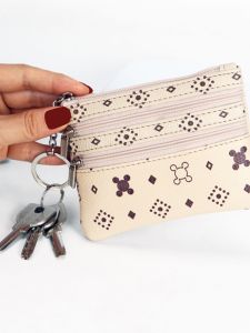 กระเป๋าใส่เหรียญแบบพกพาสำหรับผู้หญิง กระเป๋าใส่เหรียญแบบสั้น กระเป๋าใส่เหรียญแบบพกพาขนาดเล็ก กระเป๋าใส่เหรียญแบบซิปสำหรับใส่เหรียญ กระเป๋าใส่เหรียญแบบมีช่องใส่บัตร กระเป๋าใส่เหรียญแบบแข็ง