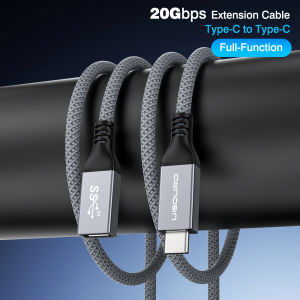 Cáp Mở Rộng USB C UGOURD 24 Chân Đầy Đủ Pinout Tốc Độ 20Gbps USB3.2 Gen2x2 Đầu Nối Type C Đực Sang Cái Hỗ Trợ 100W Dành Cho Hub USB-C SSD - Đồng Bộ Dữ Liệu Tốc Độ Cao & Sạc Nhanh