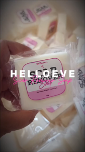 HelloEve Scar Remover Soap - Natural exfoliating soap with aloe vera and shea butter. Suitable for daily use to lighten scars. Ideal for skincare routine.