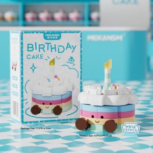 MEKANSM | Small Cartoon Birthday Cake Educational Building Blocks