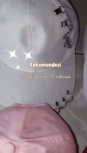 Topi Pria Ring Korea Rantai Kekinian Terbaru/Topi Ring korea Kpop BTS/Realpict