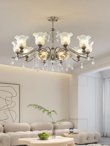 OUCHAO | American Vintage Luxury Crystal Chandelier Full Spectrum Eye Protection