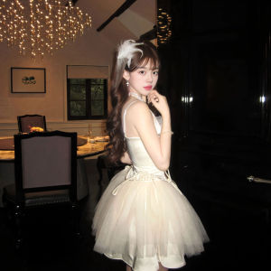 CHANGTONG | High-Quality Aesthetic Puff Skirt Princess Dress Body-Shaping