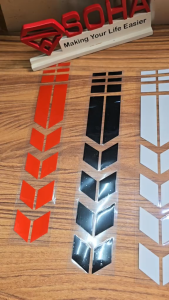 AM-92 Stiker Hologram Spakbor Motor List Panjang Modif Spakbor Depan dan Belakang Motor Jadi Keren