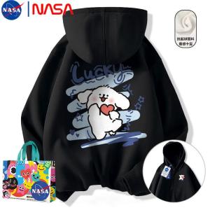 NASA Collaborative Oversize Dog Pattern Sweatshirt Trendy Brand Autumn Winter New Arrival Casual Youth Fashion Hoodie