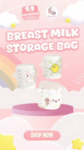 Baby Pro 30pcs Rabbit Breast Milk Storage Bag Doubled-Sealed 120ml 200ml