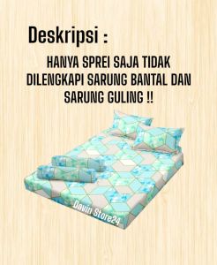 Promo Termurah Seprai Homemade Ukuran 200x200/180x200 Bahan Polymicro Katun Tidak Panas Bebas Dicuci