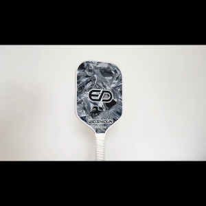 WEISHIDUN Carbon Fiber Pickleball Paddles Set - Ice & Fire Design (White & Black) with 4 Balls and Carry Bag 230g